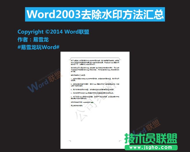 Word2003ȥˮӡR   (lin)